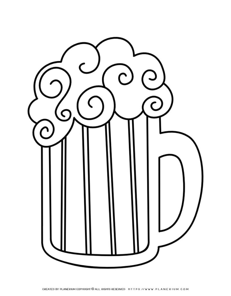 Beer Coloring Page Planerium The Best Porn Website