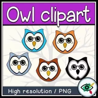 Owl Faces Clipart - Image 3