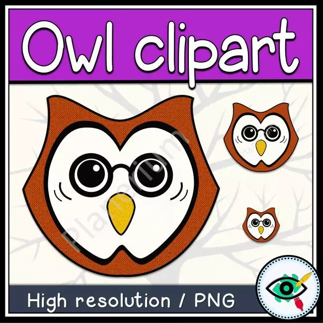 Owl Faces Clipart