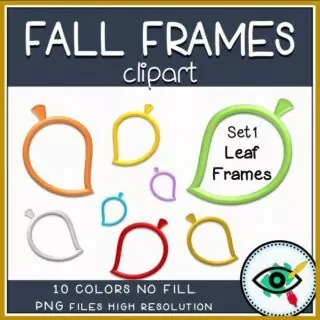 Fall Clipart - 3D Frames - Image 2