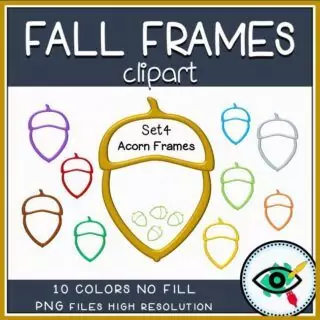Fall Clipart - 3D Frames - Image 6