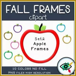 Fall Clipart - 3D Frames - Image 7
