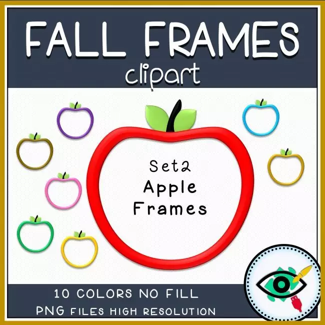 Fall Clipart - 3D Frames