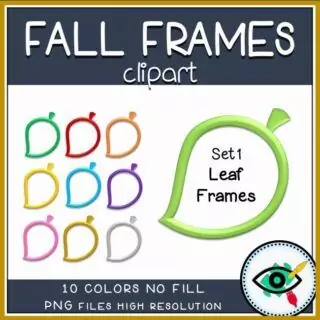 Fall Clipart - 3D Frames - Image 9