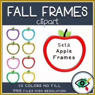 Fall Clipart - 3D Frames - Image 3