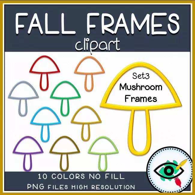 Fall Clipart - 3D Frames