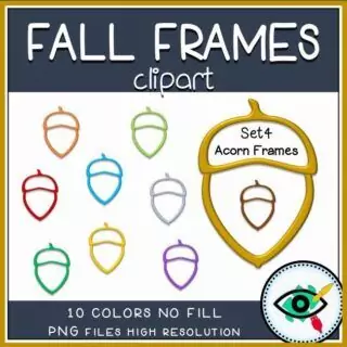 Fall Clipart - 3D Frames - Image 4