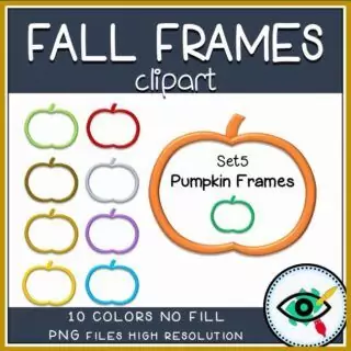 Fall Clipart - 3D Frames - Image 8