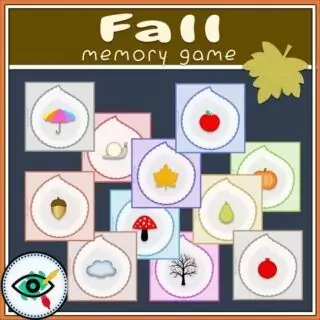 Fall Symbols Memory Game - Image 2