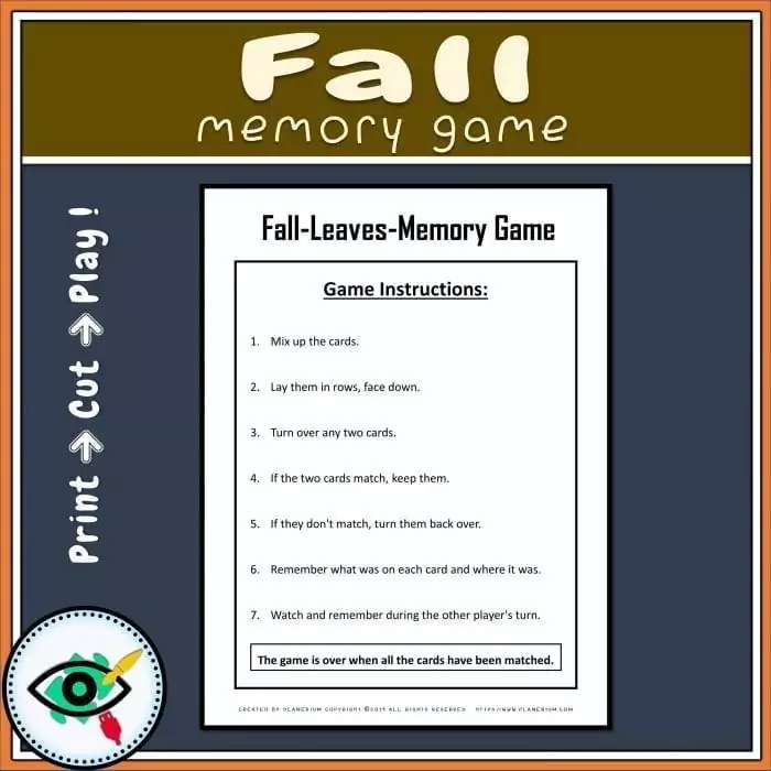 Fall Symbols Memory Game