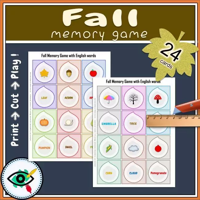 Fall Symbols Memory Game
