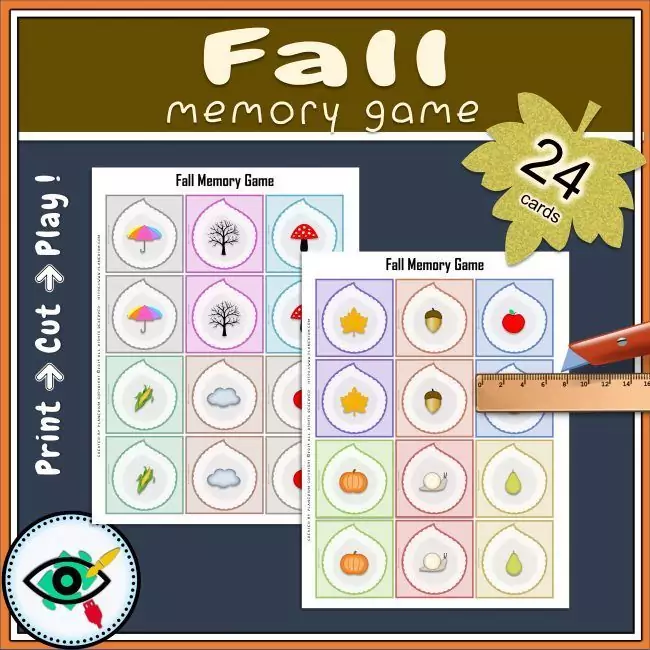 Fall Symbols Memory Game