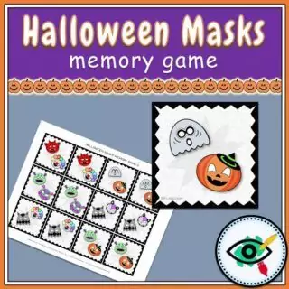 Halloween Masks Matching Game - Image 4