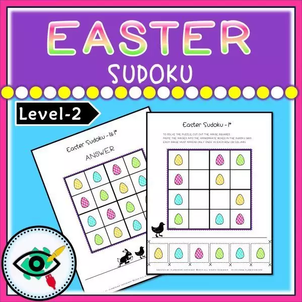 Easter Symbols Sudoku Puzzles