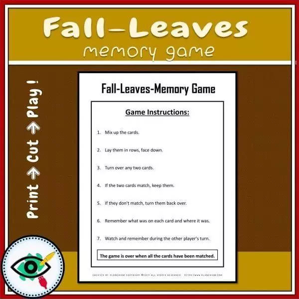 Fall Leaves Matching Game