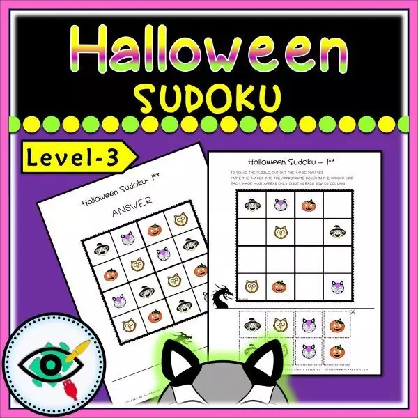 Halloween - Sudoku - Halloween Characters