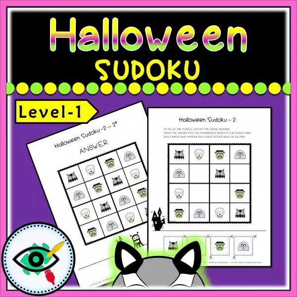 Halloween - Sudoku - Halloween Characters