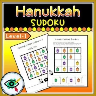 Hanukkah Dreidels Sudoku - Image 2