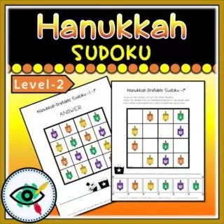 Hanukkah Dreidels Sudoku - Image 3