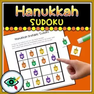 Hanukkah Dreidels Sudoku - Image 4