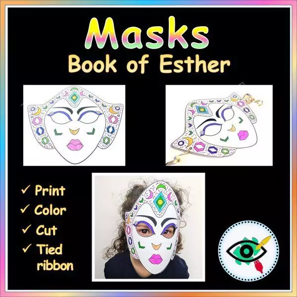Purim Craft - Book of Esther Masks