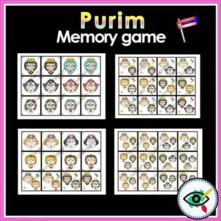 Purim - Matching Game - Book of Esther Characters - Image 4