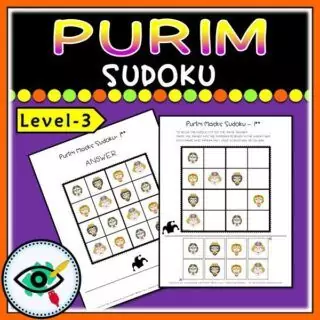 Purim Sudoku - Masks and Symbols - Image 5