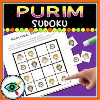 Purim Sudoku - Masks and Symbols - Image 6