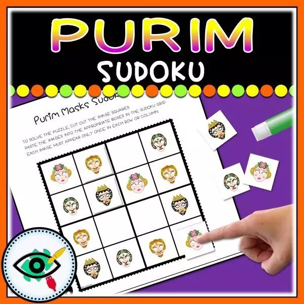 Purim Sudoku - Masks and Symbols