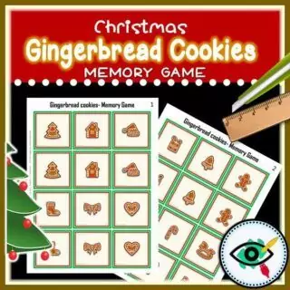 Christmas Gingerbread Cookies Matching Game - Image 2