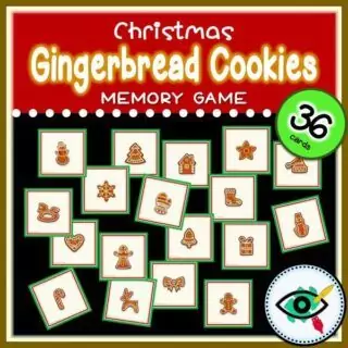 Christmas Gingerbread Cookies Matching Game - Image 3