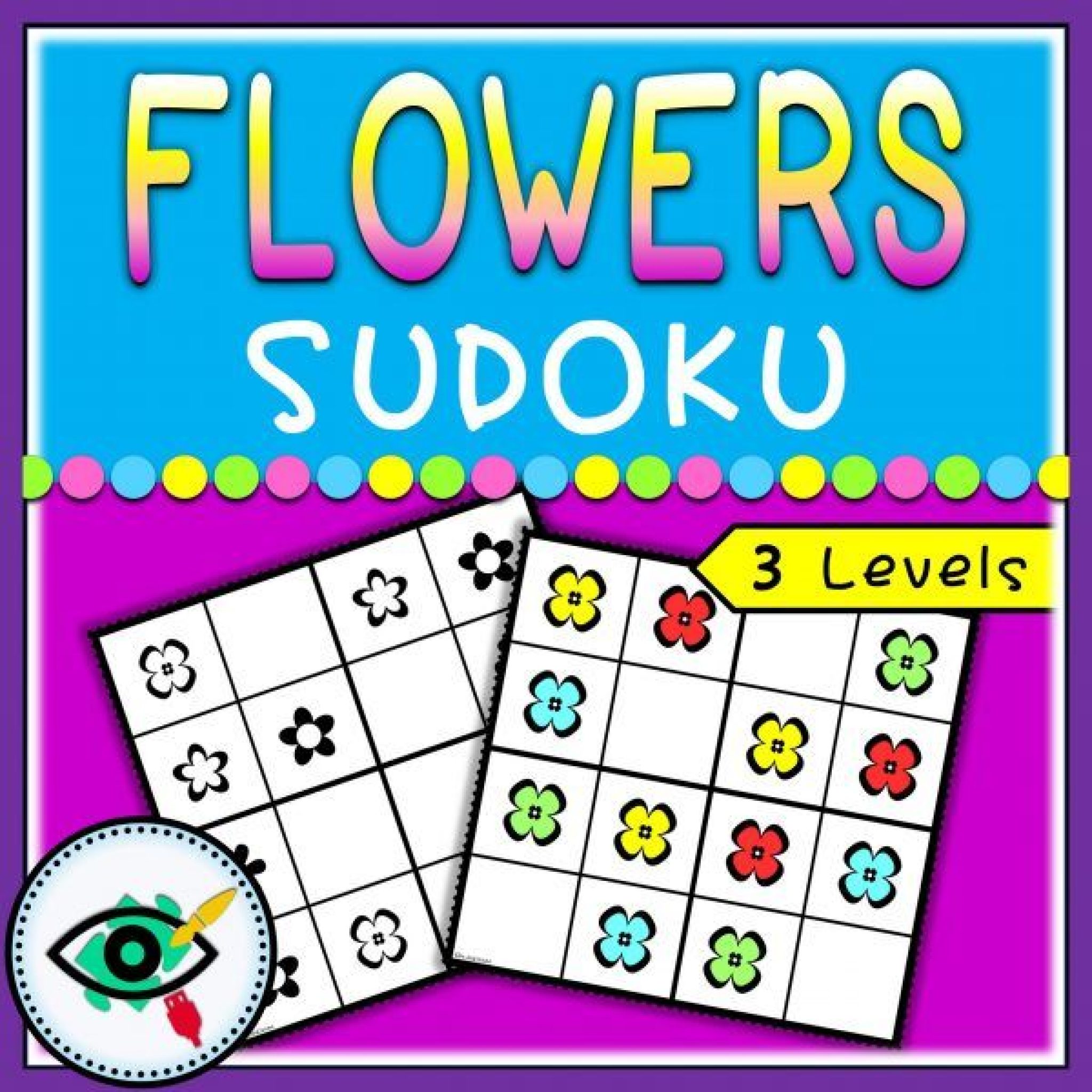 Spring season Sudoku puzzle Flowers Planerium