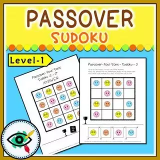 Passover Sudoku - The Seder and Four Sons - Image 2