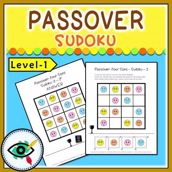 Passover Sudoku - The Seder and Four Sons