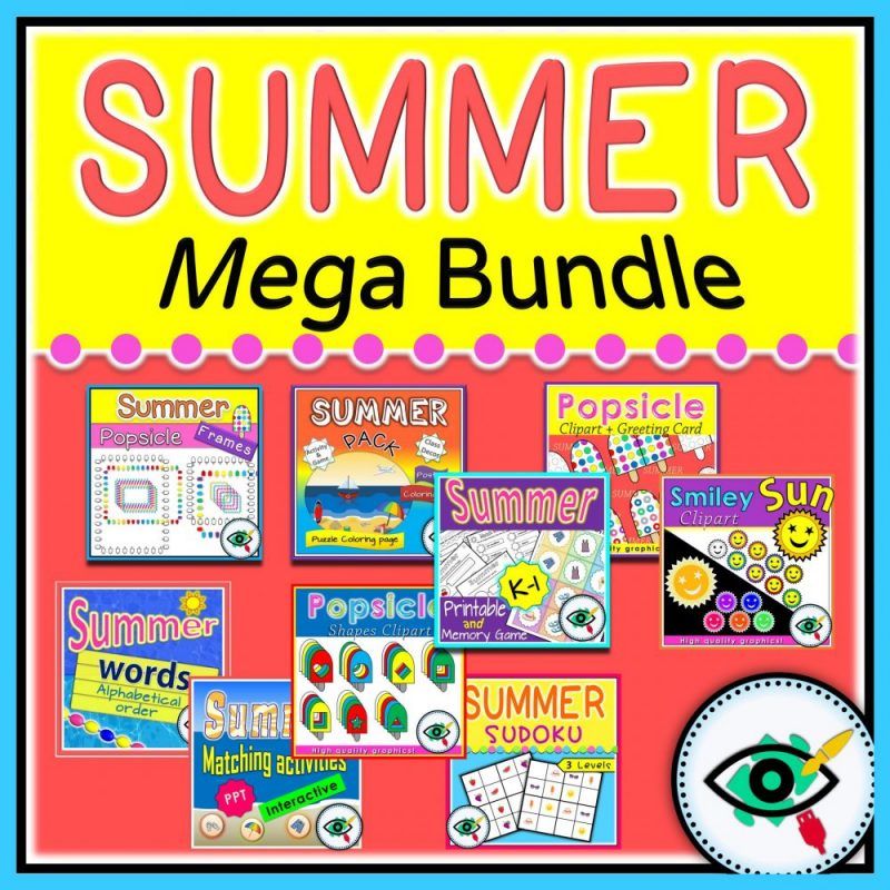 Download Summer Season Educational Activities Mega Bundle Planerium
