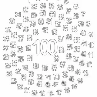 100 Days of School - Coloring Page - 1 to 100 Spiral | Planerium