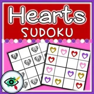 Valentines Day Heart colors Sudoku | Planerium