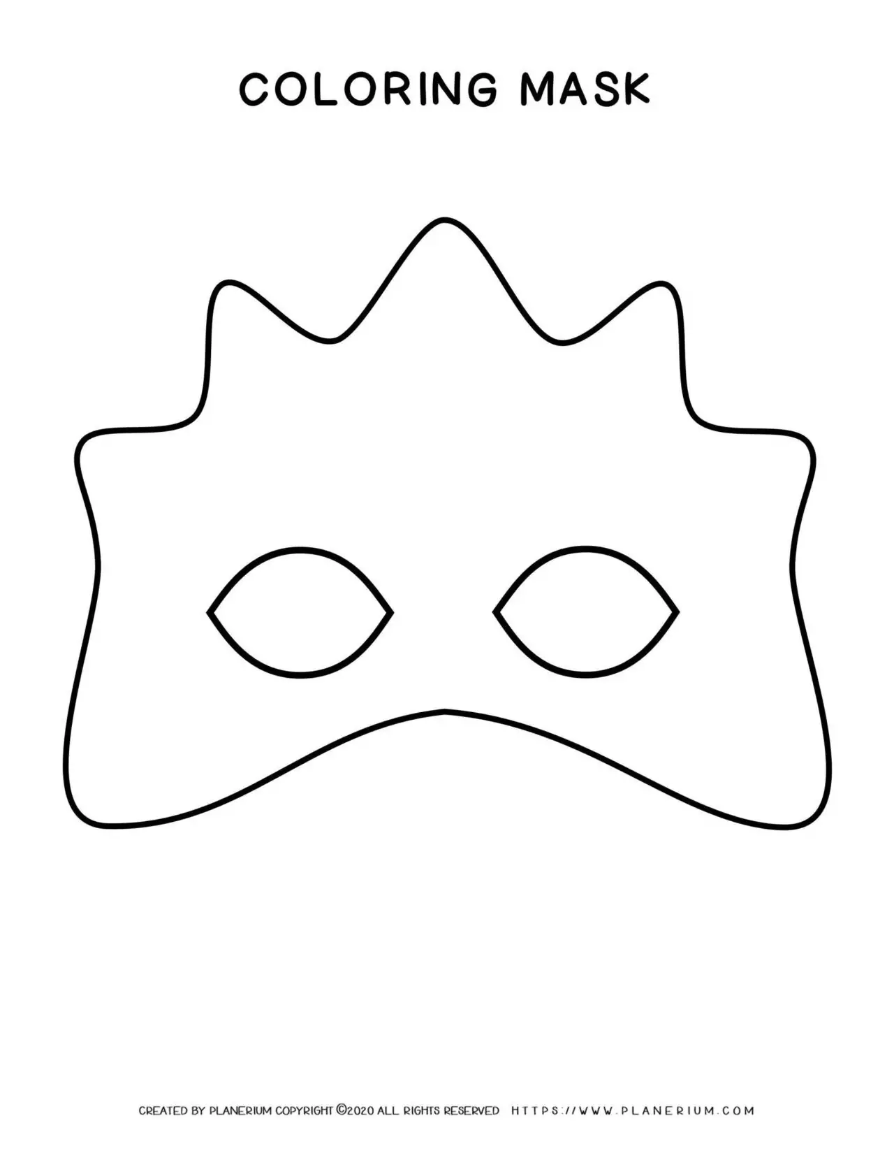 Carnival - Coloring Pages Worksheets - Eye Mask High | Planerium