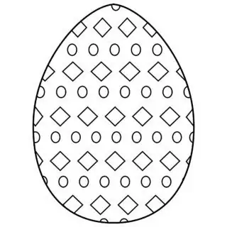 Easter egg decorated with Diamonds
