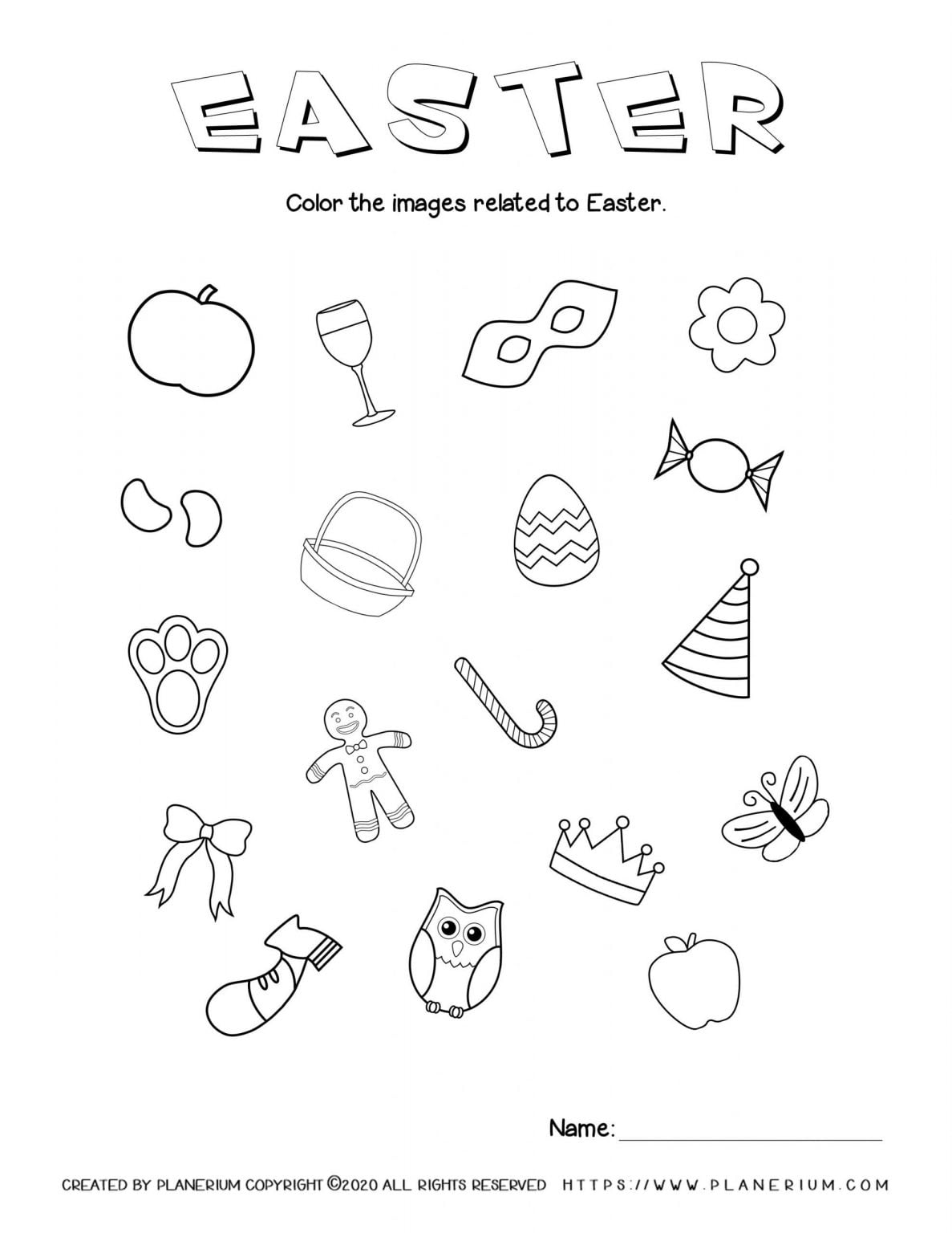 Easter - Worksheet - Related Items | Planerium