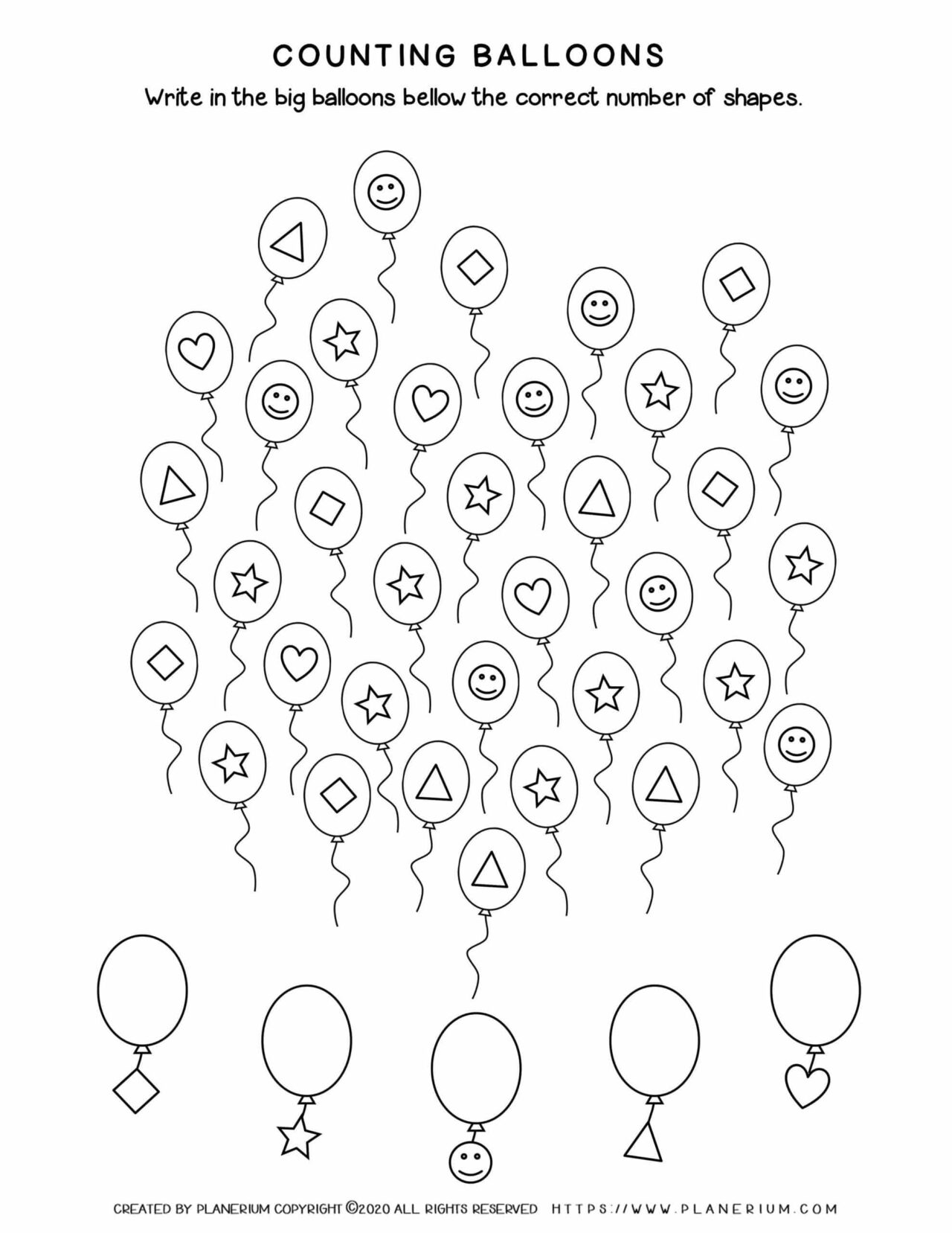 Editable Party Balloon Worksheet Templates Sb7398 Bal - vrogue.co