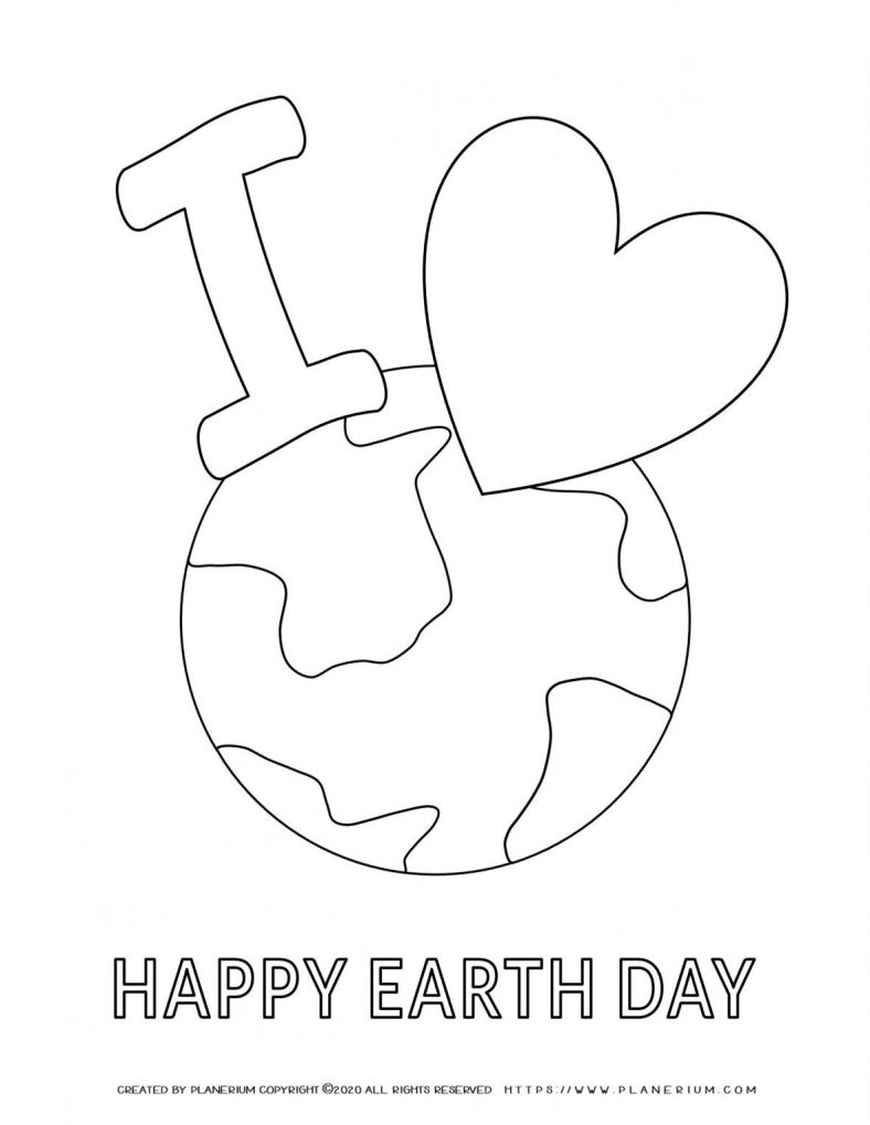 Earth Day - FREE Coloring Pages and Worksheets | Planerium