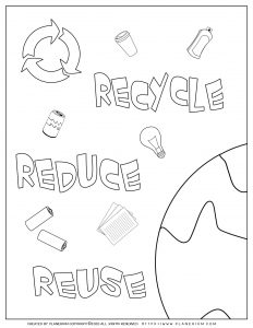 Earth Day - FREE Coloring Pages and Worksheets | Planerium