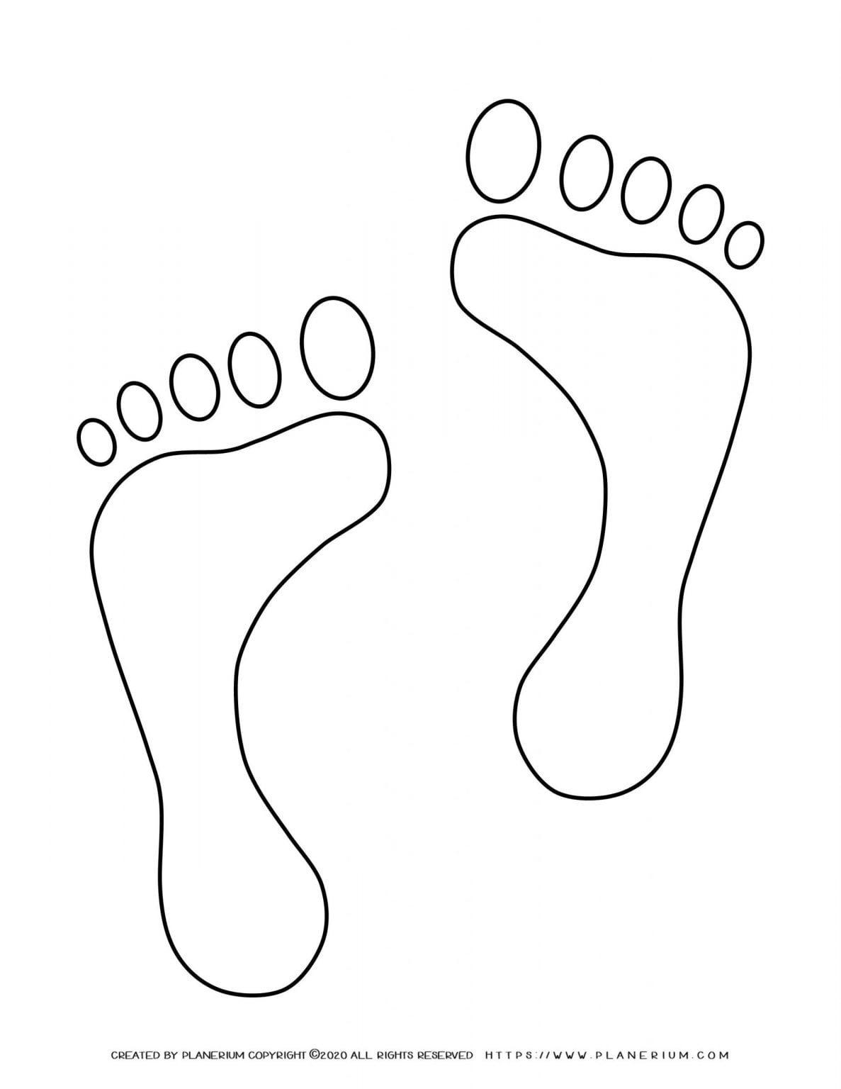 Summer - Coloring Page - Barefoot | Planerium