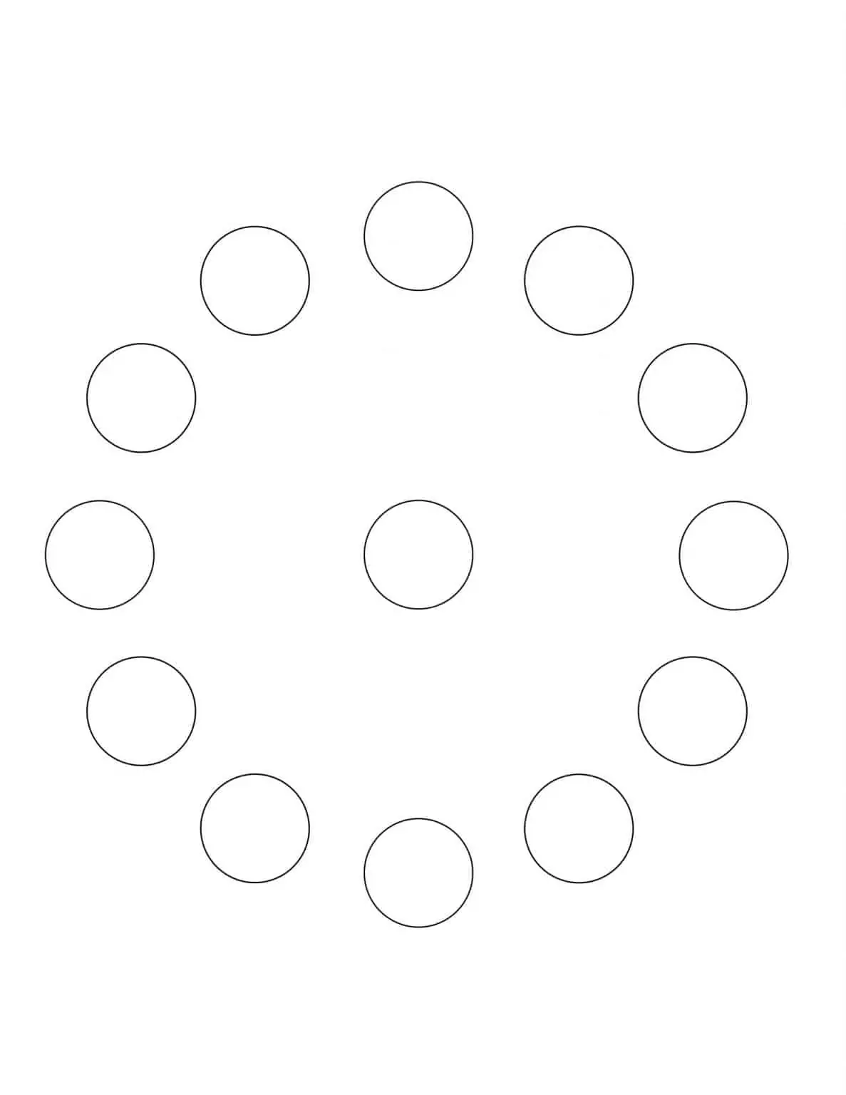 All Seasons - Coloring Page - Circle of Circles