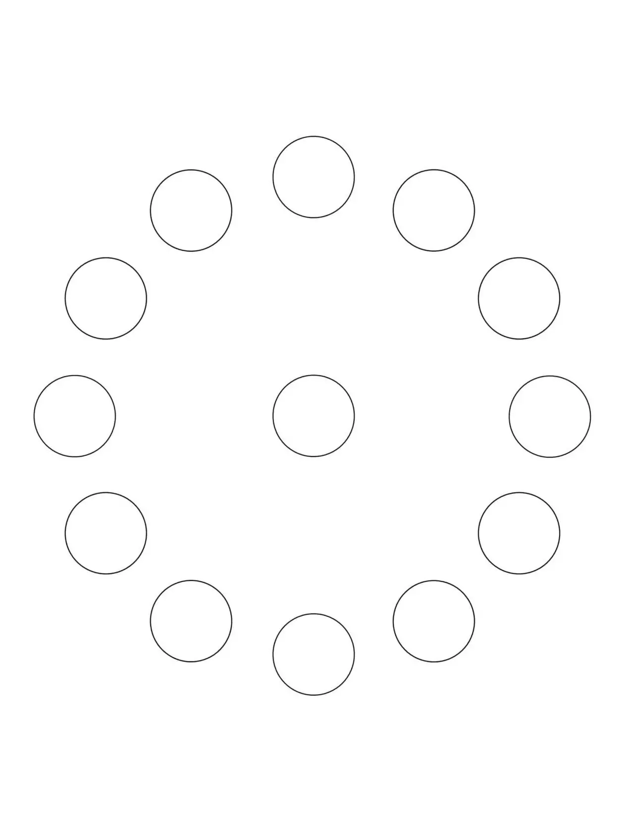 All Seasons - Coloring Page - Circle of Circles