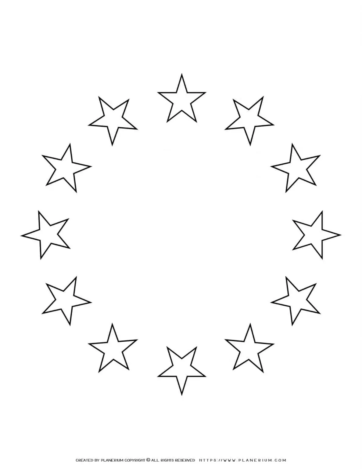 All Seasons - Coloring Page - Circles of Stars