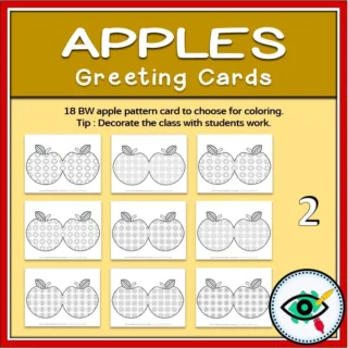 Apple Greeting Cards - Black and White - Featured 4