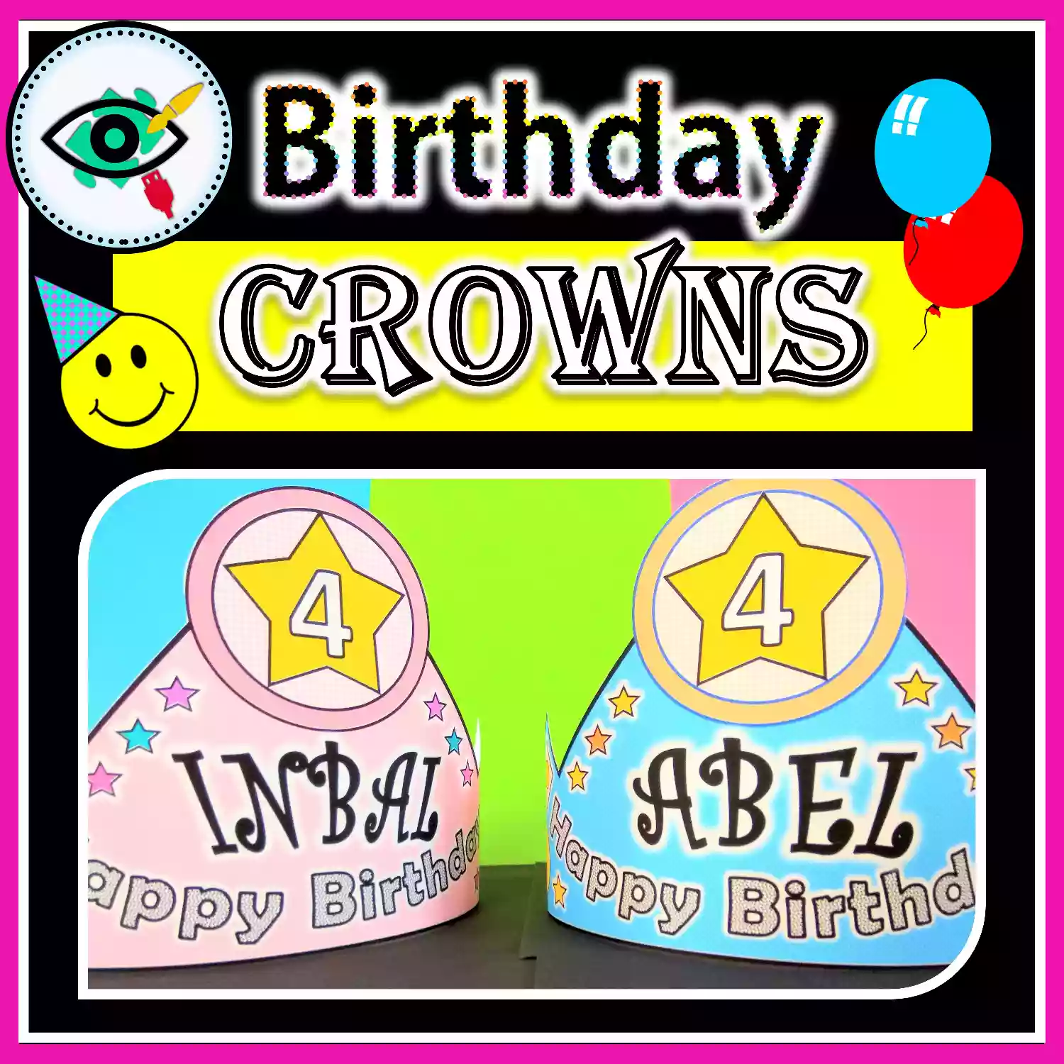 Crafts for Kids | Birthday Crowns and Bracelets | Planerium