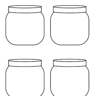 Jar Template - Four Jars | Planerium
